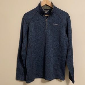 Men’s Perfect Blue Eddie Bauer Jacket Sweater M Medium